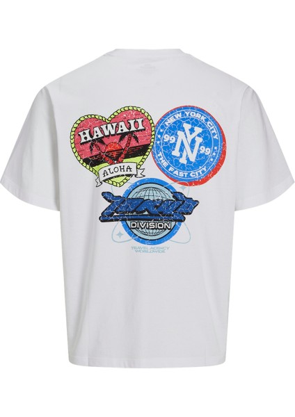 Jorcompact Tee Ss Crew Neck Tg Erkek Beyaz/hawaıı Tshirt 12275397-99 fiyatları