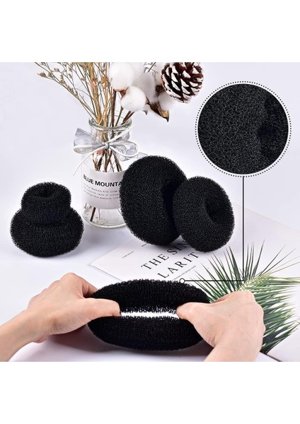Siyah Saç Topuz Süngeri 2 Adet 14 cm Çap 6 cm Kalınlık 721341 modelleri