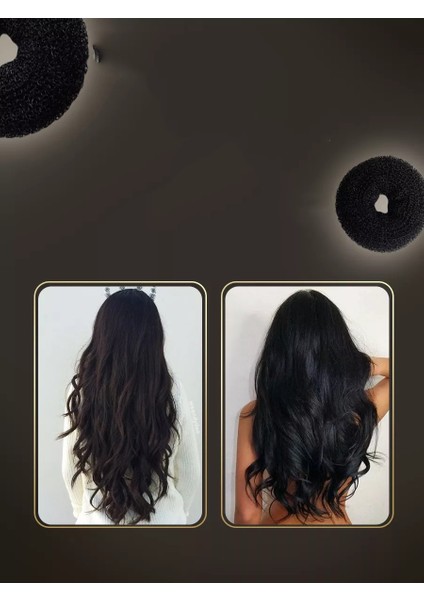 Siyah Saç Topuz Süngeri 2 Adet 14 cm Çap 6 cm Kalınlık 721341 fırsatları