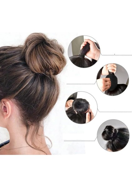 Siyah Saç Topuz Süngeri 2 Adet 14 cm Çap 6 cm Kalınlık 721341 indirimleri