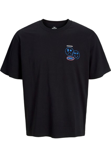 Jorcompact Tee Ss Crew Neck Tg Erkek Siyah Tshirt 12275397-02