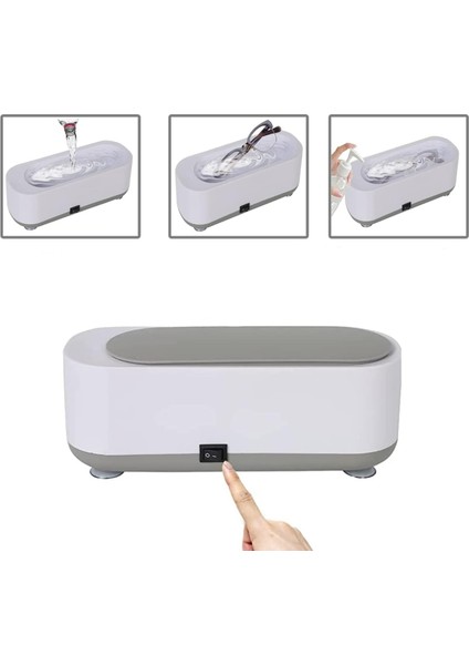 Yüksek Titreşimli USB Bağlantılı Çok Fonksiyonlu Gözlük, Takı, Saat Temizleme Makinesi