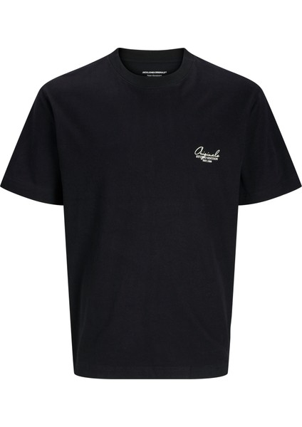 Jorıslıngton Type Graphıc Back Tee Ss Cn Erkek Siyah Tshirt 12273004-02
