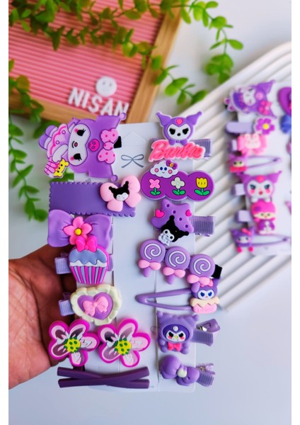 Kuromi 14 Parça Karışık Figürlü Toka Seti fiyatları