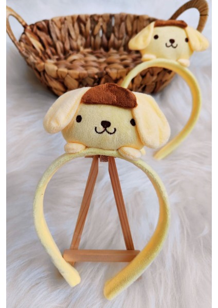 Kız Çocuk Kuromi- Pompompurin-My Melody-Cinnamoroll Peluş Taç modelleri