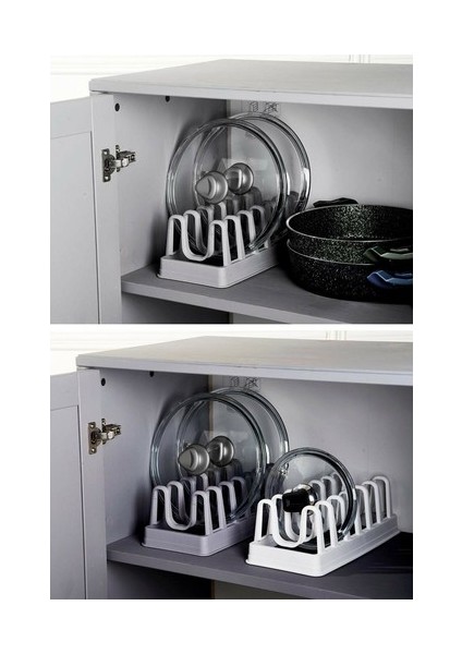 Tencere Kapağı Organizeri - 6 Bölmeli Tencere Kapak Rafı fiyatları