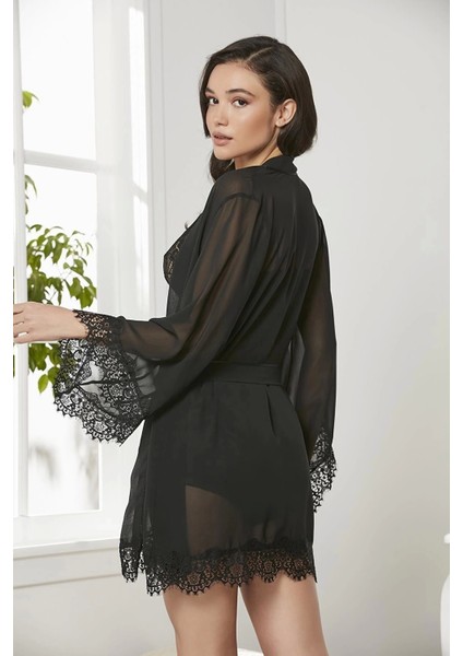 Pierre Cardin 7005 Sabahlıklı Şort Gecelik Takım