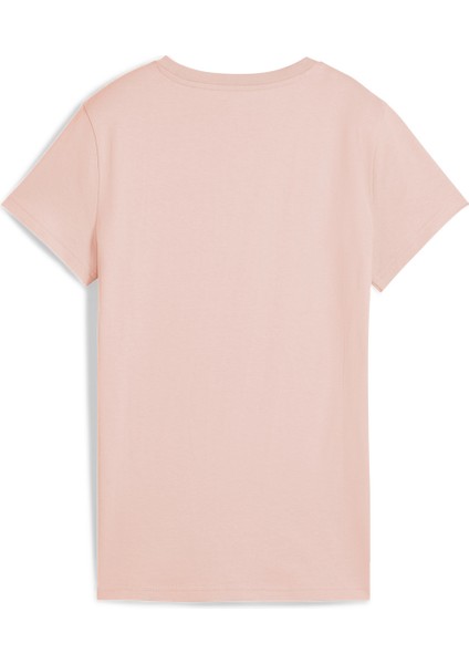 Essentials Elevated Kadın Pembe Yuvarlak Yaka Tişört