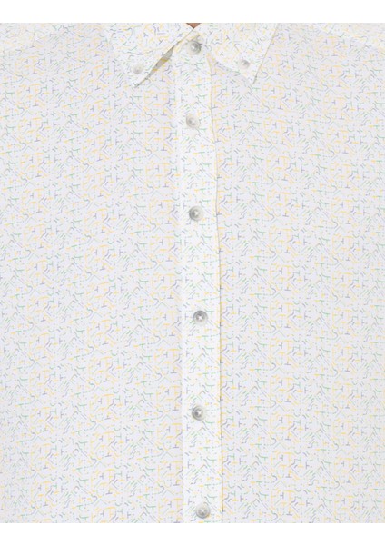 Erkek Açık Sarı Slim Fit Uzun Kollu Gömlek 50264902-VR004