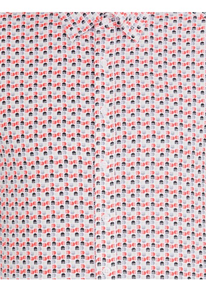 Erkek Nar Çiçeği Slim Fit Uzun Kollu Gömlek 50264910-VR039