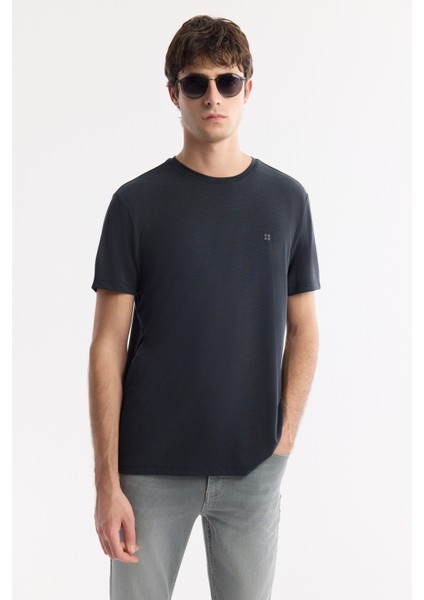 Erkek Gri Eskitme Yıkamalı Pamuklu Elastan Berlin Slim Fit Jean Pantolon A51Y3517