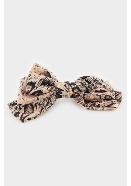 Kadın Leopar Desenli Kurdele Çıtçıtlı Toka E4203AXNS