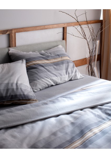 Destry Tek Kişilik Pamuk Flanel Nevresim Takımı - Gri modelleri