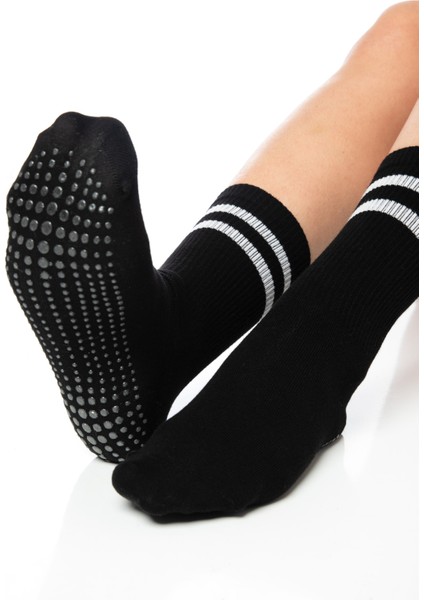 Bambu Kadın Kaydırmaz Taban Silikon Baskı Pilates Yoga Fitness Dans Aktivite Tenis Çorabı fiyatları