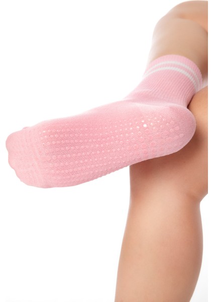 Bambu Kadın Kaydırmaz Taban Silikon Baskı Pilates Yoga Fitness Dans Aktivite Tenis Çorabı 3'lü Paket fiyatları