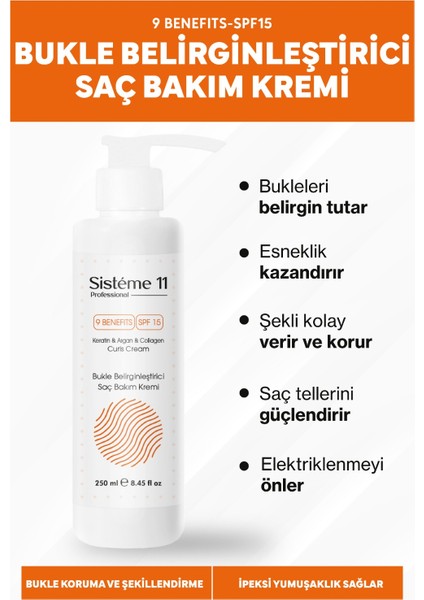 Bukle Belirginleştirici Durulanmayan Saç Bakım Kremi 250 Ml