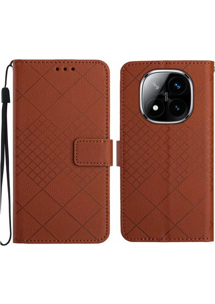 Xiaomi Redmi Note 14 Pro 4g Cüzdan Telefon Kılıfı Pu Deri Flip Folyo Kapak (Yurt Dışından)