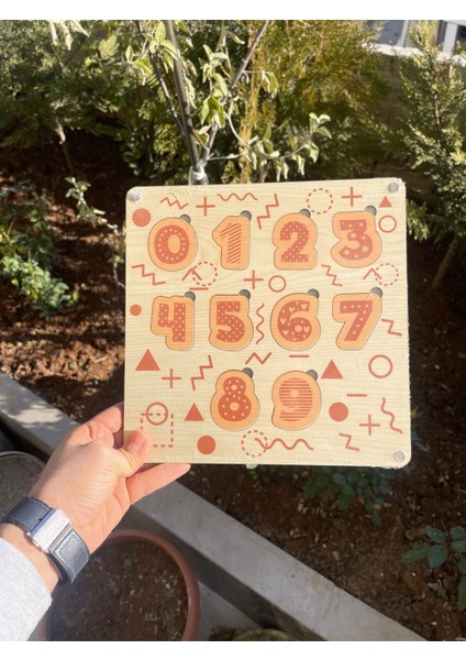 Numara Ahşap Çocuk Puzzle Oyunu