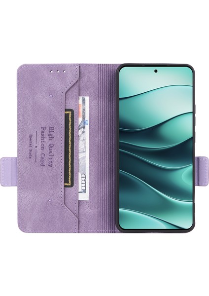 Xiaomi Redmi Note 14 Deri Cüzdan Kapaklı Telefon Kapağı (Yurt Dışından)