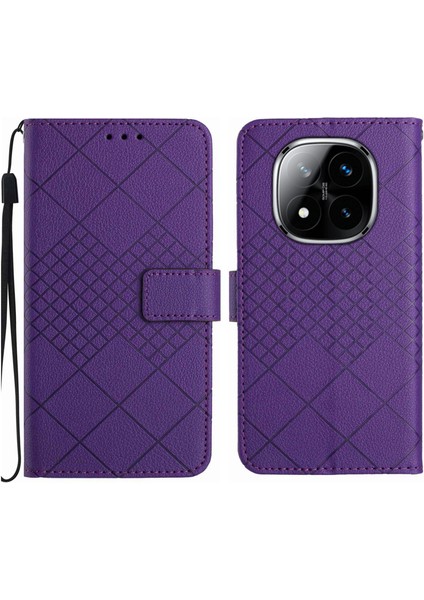 Xiaomi Redmi Note 14 Pro 4g Cüzdan Telefon Kılıfı Pu Deri Flip Folyo Kapak (Yurt Dışından)