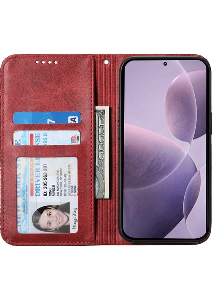 Xiaomi Redmi Note 14 Cüzdanlı Buzağı Dokulu Pu Deri Telefon Kılıfı (Yurt Dışından) fiyatları