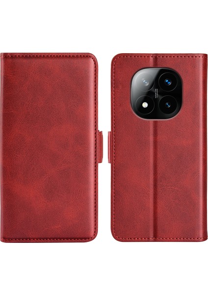 Xiaomi Redmi Note 14 Pro Plus 5g Standlı Kılıf Buzağı Dokulu Deri Cüzdan Telefon Kapağı (Yurt Dışından)