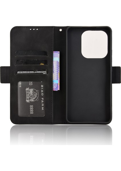 Xiaomi Redmi Note 14 Çoklu Kart Yuvalı Deri Telefon Cüzdan Kapağı (Yurt Dışından)