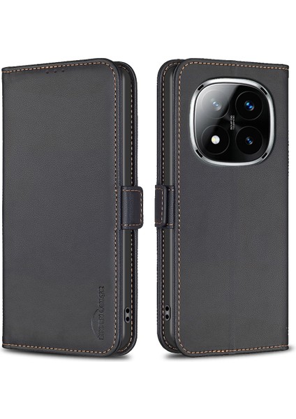 Xiaomi Redmi Note 14 Pro 4g Pu Deri Flip Folyo Telefon Cüzdan Kapağı (Yurt Dışından)