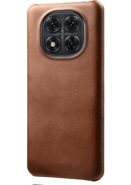 Xiaomi Redmi Note 14 Pro 5g Buzağı Dokusu Pu Deri Sert Pc Koruyucu Telefon Kapağı (Yurt Dışından)