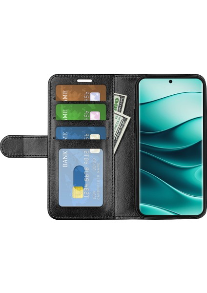 Xiaomi Redmi Note 14 Pro Plus 5g Cüzdan Kılıf Crazy Horse Doku Standı Deri Telefon Kapağı (Yurt Dışından)