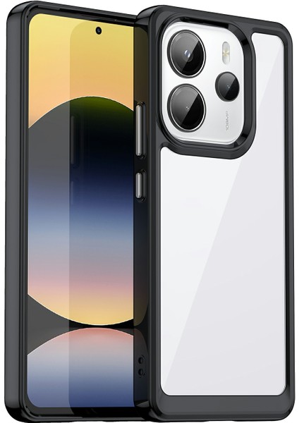 Xiaomi Redmi Note 14 Tpu+Akrilik Koruyucu Şeffaf Telefon Kapağı (Yurt Dışından)