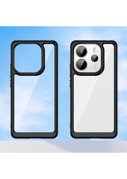 Xiaomi Redmi Note 14 Tpu+Akrilik Koruyucu Şeffaf Telefon Kapağı (Yurt Dışından)