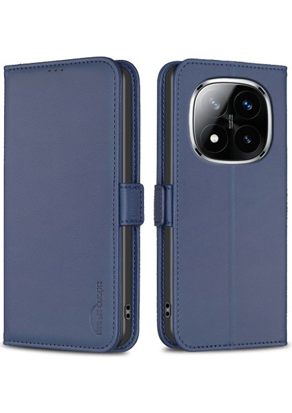 Xiaomi Redmi Note 14 Pro 4g Pu Deri Flip Folyo Telefon Cüzdan Kapağı (Yurt Dışından)