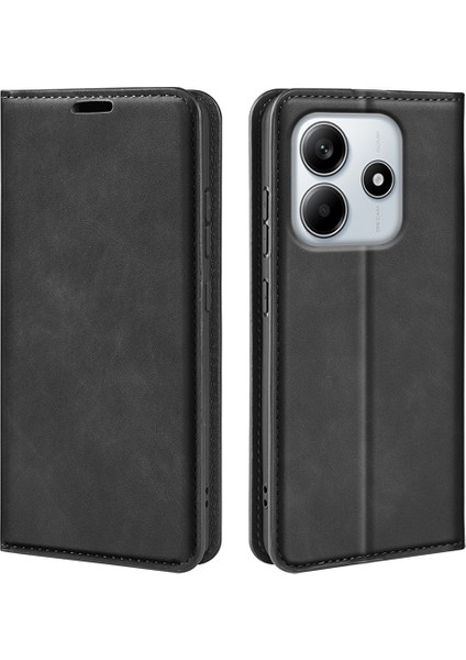 Xiaomi Redmi Note 14 Cilt Dokunmatik Deri Cüzdan Telefon Kapağı (Yurt Dışından)