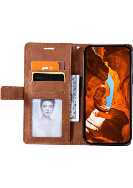Xiaomi Redmi Note 14 Pro Plus 5g / Note 14 Pro 5g Pu Deri Ekleme Cüzdan Telefon Kapağı (Yurt Dışından)