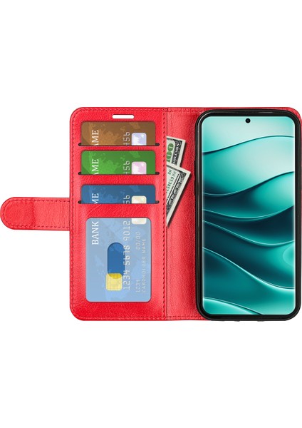 Xiaomi Redmi Note 14 Pro Plus 5g Cüzdan Kılıf Crazy Horse Doku Standı Deri Telefon Kapağı (Yurt Dışından)