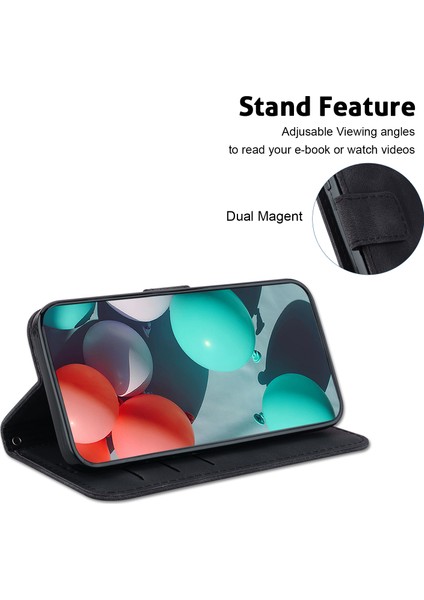 Xiaomi Redmi Note 14 Pro 5g Standlı Kılıf 7 Şekilli Desen Baskı Deri Telefon Kapağı (Yurt Dışından)