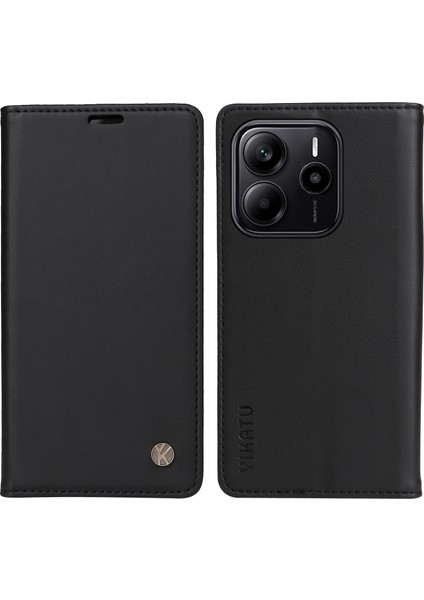 Xiaomi Redmi Note 14 Standlı Cüzdan Pu Deri Telefon Kılıfı (Yurt Dışından)