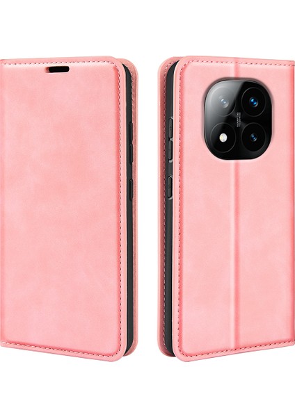Xiaomi Redmi Note 14 Pro Plus 5g Ten-Dokunmatik Deri Cüzdan Telefon Kılıfı (Yurt Dışından)