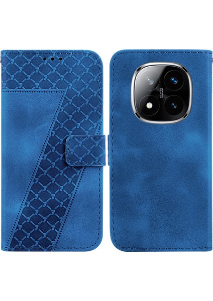 Xiaomi Redmi Note 14 Pro 5g Standlı Kılıf 7 Şekilli Desen Baskı Deri Telefon Kapağı (Yurt Dışından)