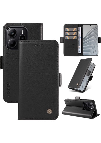 Xiaomi Redmi Note 14 Cüzdan Telefon Kılıfı Deri Stand Kapağı (Yurt Dışından)