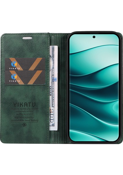 Xiaomi Redmi Note 14 Pro Plus 5g / Note 14 Pro 5g Cüzdan Kılıf Litchi Tahıl Deri Telefon Kapağı (Yurt Dışından)