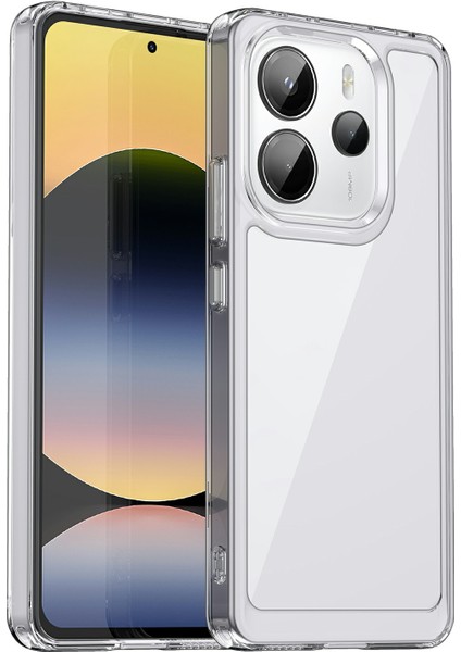 Xiaomi Redmi Note 14 Tpu+Akrilik Koruyucu Şeffaf Telefon Kapağı (Yurt Dışından)