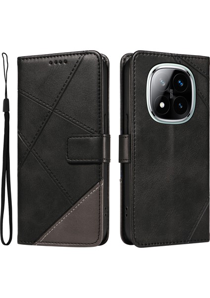 Xiaomi Redmi Note 14 Pro Plus 5g / Note 14 Pro 5g Deri Cüzdan Telefon Kılıfı, Bilek Kayışı (Yurt Dışından)