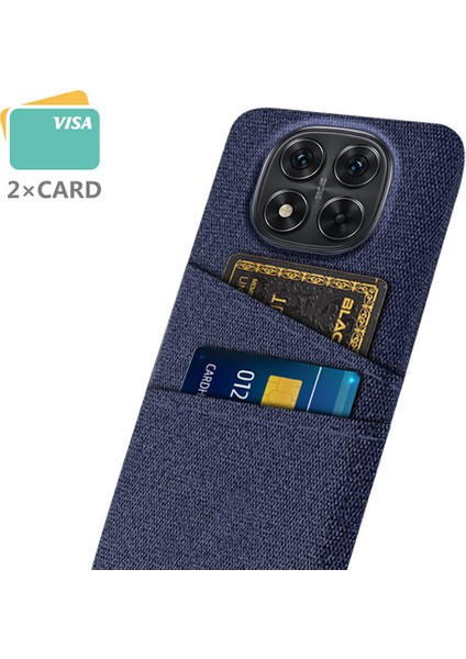 Xiaomi Redmi Note 14 Pro 5g Kumaş + Çift Kart Yuvalı Sert Pc Telefon Kapağı (Yurt Dışından)