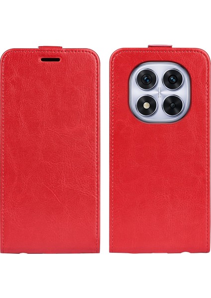 Xiaomi Redmi Note 14 Pro 5g Kart Yuvaları ile Dikey Çevirme Deri Telefon Kapağı (Yurt Dışından)