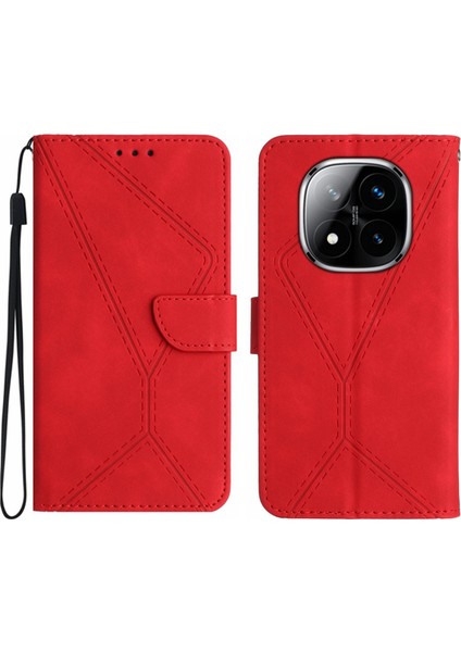 Xiaomi Redmi Note 14 Pro 4g Cilt Dokunuşlu Pu Deri Flip Telefon Kapağı (Yurt Dışından)