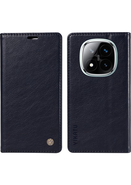 Xiaomi Redmi Note 14 Pro Plus 5g / Note 14 Pro 5g Cüzdan Kılıf Litchi Tahıl Deri Telefon Kapağı (Yurt Dışından)