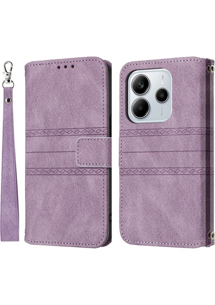 Xiaomi Redmi Note 14 Cüzdan Cilt Dokunuşlu Deri Telefon Kılıfı (Yurt Dışından)