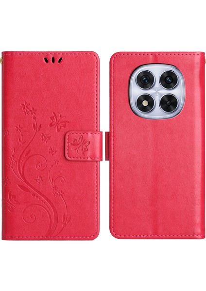 Xiaomi Redmi Note 14 Pro 5g Pu Deri Telefon Cüzdan Kılıfı Kayışlı (Yurt Dışından)